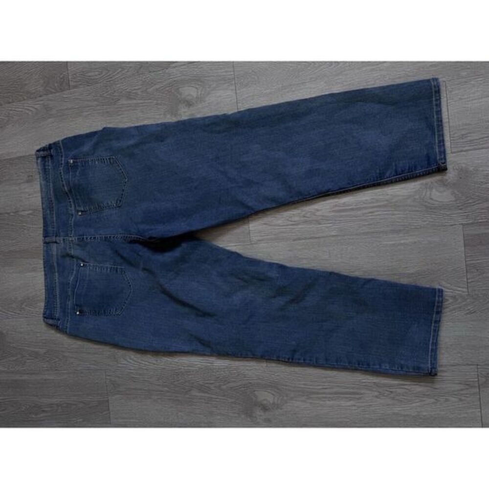 Chico's Platinum Jeans Size 35 Short‎ Denim Stretch GOLD sequins - Picture 8 of 11